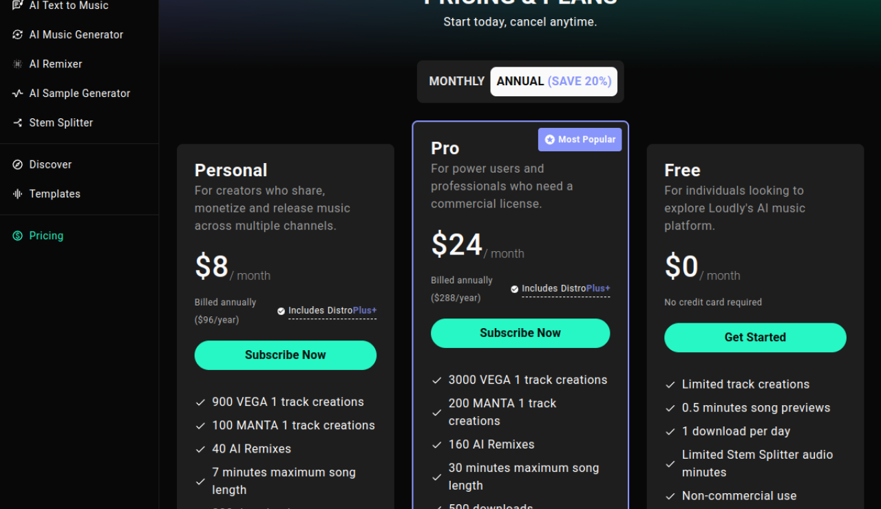 Pricing