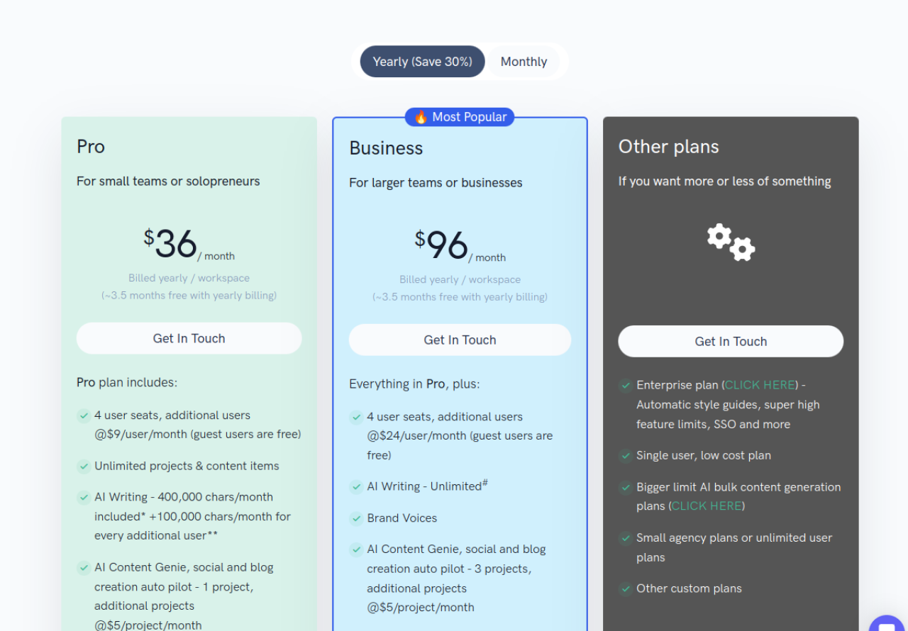 Pricing
