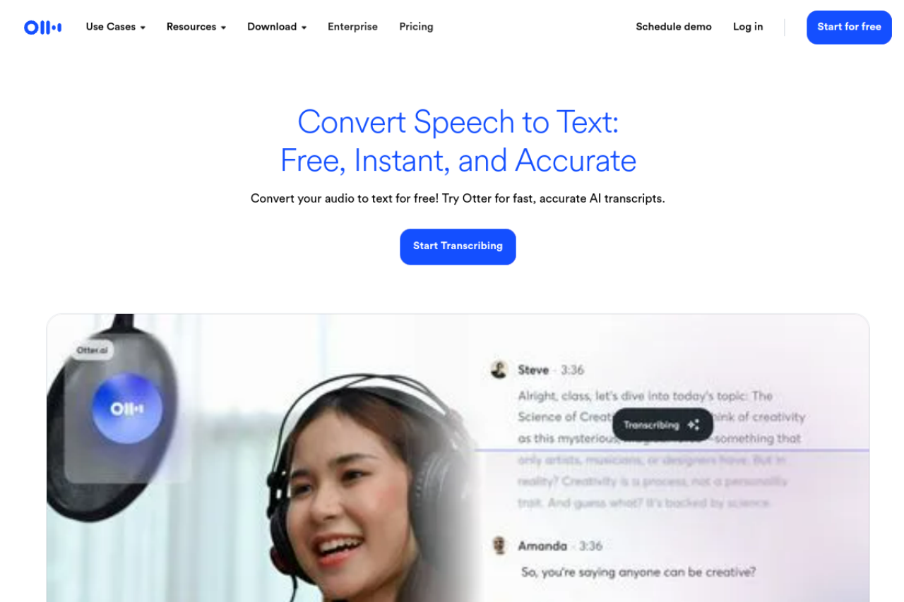 Speech to text