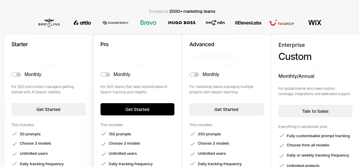 Pricing
